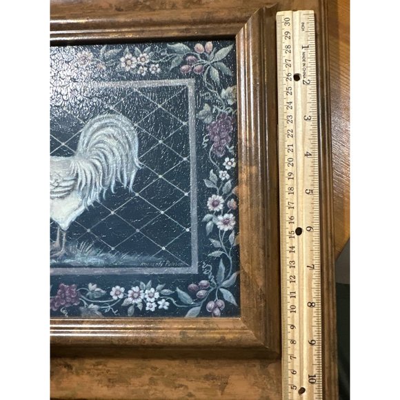 Original Old Rooster Signed by Kimberly Poloson - Picture 9 of 11